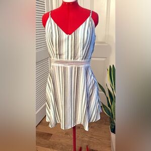 Speechless Striped Dress with mesh waistband zipper in the back Size XXL NWT